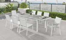 Load image into Gallery viewer, Nizuc Grey manufactured wood Outdoor Patio Extendable Aluminum Dining Table