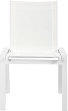 Load image into Gallery viewer, Nizuc White Mesh Waterproof Fabric Outdoor Patio Aluminum Mesh Dining Chair