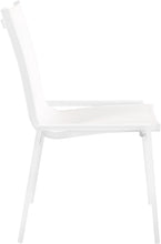 Load image into Gallery viewer, Nizuc White Mesh Waterproof Fabric Outdoor Patio Aluminum Mesh Dining Chair