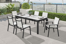 Load image into Gallery viewer, Nizuc White manufactured wood Outdoor Patio Aluminum Dining Table