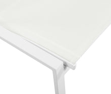 Load image into Gallery viewer, Nizuc White Mesh Waterproof Fabric Outdoor Patio Aluminum Mesh Dining Chair