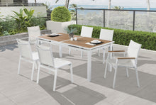 Load image into Gallery viewer, Nizuc Brown manufactured wood Outdoor Patio Extendable Aluminum Dining Table