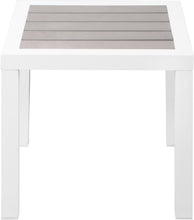 Load image into Gallery viewer, Nizuc Grey manufactured wood Outdoor Patio Aluminum End Table