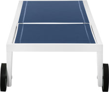 Load image into Gallery viewer, Nizuc Navy Mesh Waterproof Fabric Outdoor Patio Aluminum Mesh Chaise Lounge Chair