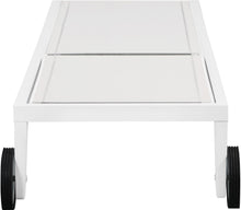 Load image into Gallery viewer, Nizuc White Mesh Waterproof Fabric Outdoor Patio Aluminum Mesh Chaise Lounge Chair