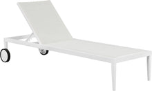 Load image into Gallery viewer, Nizuc White Mesh Waterproof Fabric Outdoor Patio Aluminum Mesh Chaise Lounge Chair