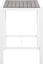 Load image into Gallery viewer, Nizuc Brown manufactured wood Outdoor Patio Aluminum Square Bar Table