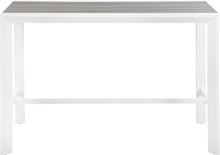 Load image into Gallery viewer, Nizuc Grey manufactured wood Outdoor Patio Aluminum Rectangle Bar Table