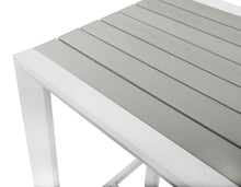 Load image into Gallery viewer, Nizuc Grey manufactured wood Outdoor Patio Aluminum Rectangle Bar Table