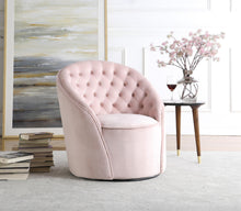 Load image into Gallery viewer, Alessio Pink Velvet Accent Chair