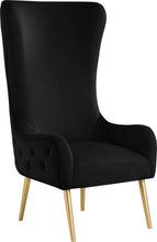 Load image into Gallery viewer, Alexander Black Velvet Accent Chair