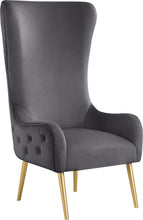 Load image into Gallery viewer, Alexander Grey Velvet Accent Chair