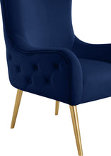 Load image into Gallery viewer, Alexander Navy Velvet Accent Chair