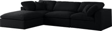 Load image into Gallery viewer, Serene Black Linen Fabric Deluxe Cloud Modular Sectional