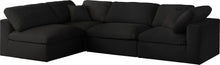 Load image into Gallery viewer, Serene Black Linen Fabric Deluxe Cloud Modular Sectional