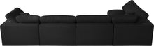 Load image into Gallery viewer, Serene Black Linen Fabric Deluxe Cloud Modular Sectional