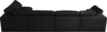 Load image into Gallery viewer, Serene Black Linen Fabric Deluxe Cloud Modular Sectional