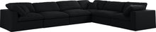 Load image into Gallery viewer, Serene Black Linen Fabric Deluxe Cloud Modular Sectional