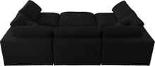 Load image into Gallery viewer, Serene Black Linen Fabric Deluxe Cloud Modular Sectional