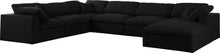 Load image into Gallery viewer, Serene Black Linen Fabric Deluxe Cloud Modular Sectional