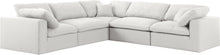Load image into Gallery viewer, Serene Cream Linen Fabric Deluxe Cloud Modular Sectional