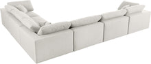 Load image into Gallery viewer, Serene Cream Linen Fabric Deluxe Cloud Modular Sectional