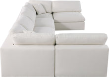 Load image into Gallery viewer, Serene Cream Linen Fabric Deluxe Cloud Modular Sectional