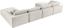Load image into Gallery viewer, Serene Cream Linen Fabric Deluxe Cloud Modular Sectional