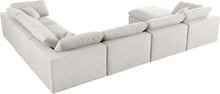 Load image into Gallery viewer, Serene Cream Linen Fabric Deluxe Cloud Modular Sectional