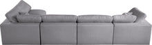 Load image into Gallery viewer, Serene Grey Linen Fabric Deluxe Cloud Modular Sectional