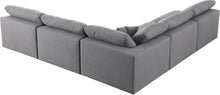 Load image into Gallery viewer, Serene Grey Linen Fabric Deluxe Cloud Modular Sectional