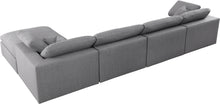 Load image into Gallery viewer, Serene Grey Linen Fabric Deluxe Cloud Modular Sectional