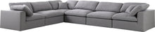 Load image into Gallery viewer, Serene Grey Linen Fabric Deluxe Cloud Modular Sectional