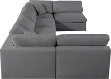 Load image into Gallery viewer, Serene Grey Linen Fabric Deluxe Cloud Modular Sectional