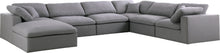 Load image into Gallery viewer, Serene Grey Linen Fabric Deluxe Cloud Modular Sectional