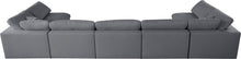 Load image into Gallery viewer, Serene Grey Linen Fabric Deluxe Cloud Modular Sectional