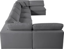 Load image into Gallery viewer, Serene Grey Linen Fabric Deluxe Cloud Modular Sectional