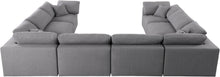 Load image into Gallery viewer, Serene Grey Linen Fabric Deluxe Cloud Modular Sectional