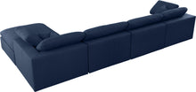 Load image into Gallery viewer, Serene Navy Linen Fabric Deluxe Cloud Modular Sectional