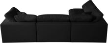 Load image into Gallery viewer, Plush Black Velvet Standard Cloud Modular Sectional