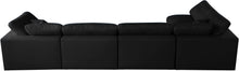 Load image into Gallery viewer, Plush Black Velvet Standard Cloud Modular Sectional