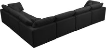 Load image into Gallery viewer, Plush Black Velvet Standard Cloud Modular Sectional