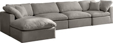 Load image into Gallery viewer, Plush Grey Velvet Standard Cloud Modular Sectional