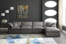 Load image into Gallery viewer, Plush Grey Velvet Standard Cloud Modular Sectional