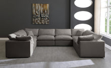Load image into Gallery viewer, Plush Grey Velvet Standard Cloud Modular Sectional