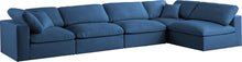 Load image into Gallery viewer, Plush Navy Velvet Standard Cloud Modular Sectional