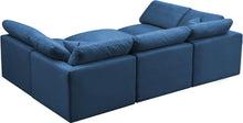 Load image into Gallery viewer, Plush Navy Velvet Standard Cloud Modular Sectional