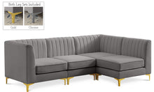 Load image into Gallery viewer, Alina Grey Velvet Modular Sectional
