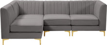 Load image into Gallery viewer, Alina Grey Velvet Modular Sectional