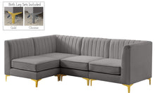 Load image into Gallery viewer, Alina Grey Velvet Modular Sectional